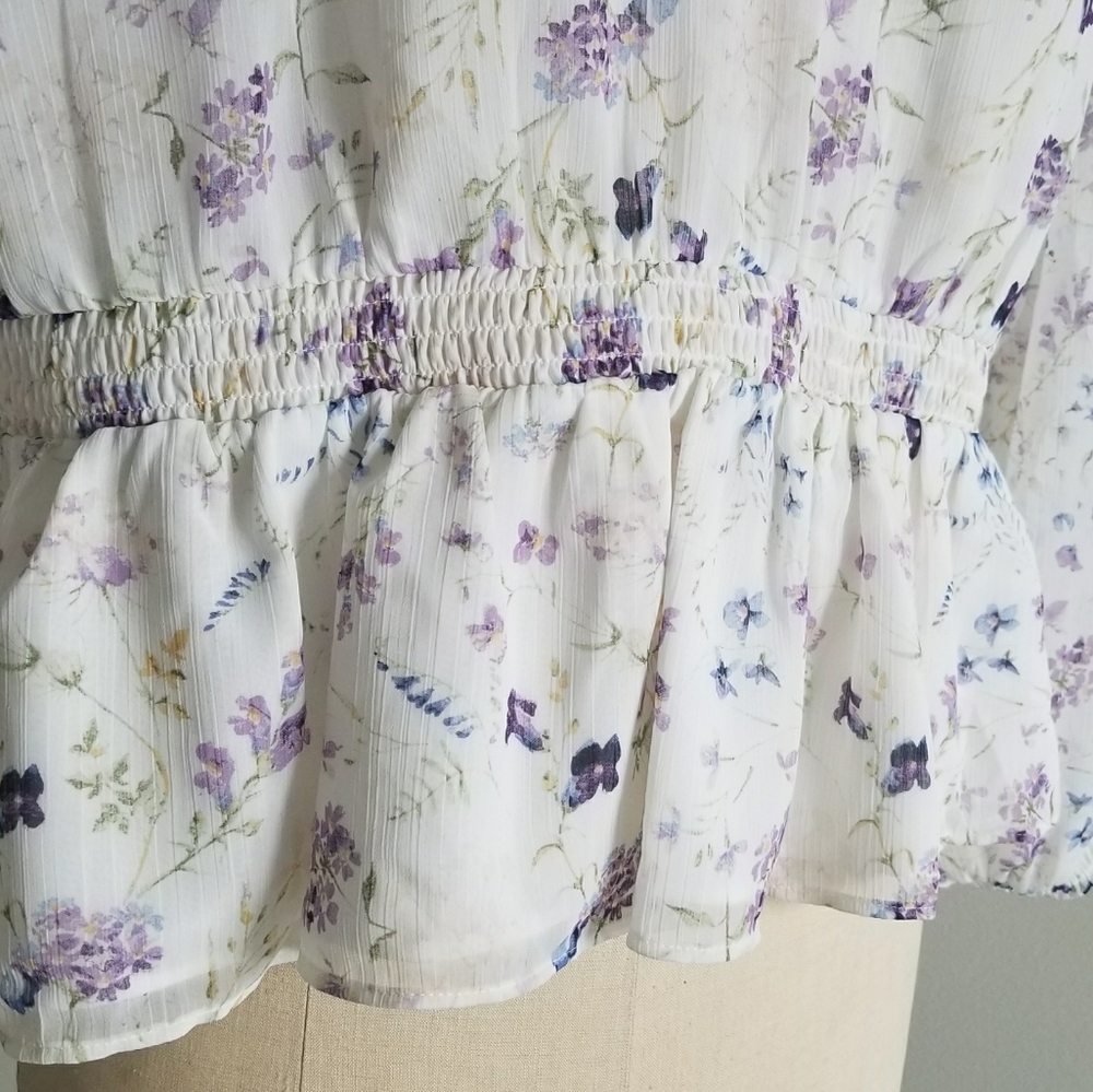 Floral peplum top - Picture 13 of 13